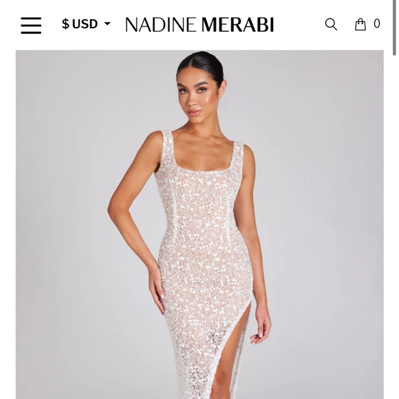 NADINE MERABI Dresses & Skirts - Nadine Merabi LOUISA WHITE DRESS